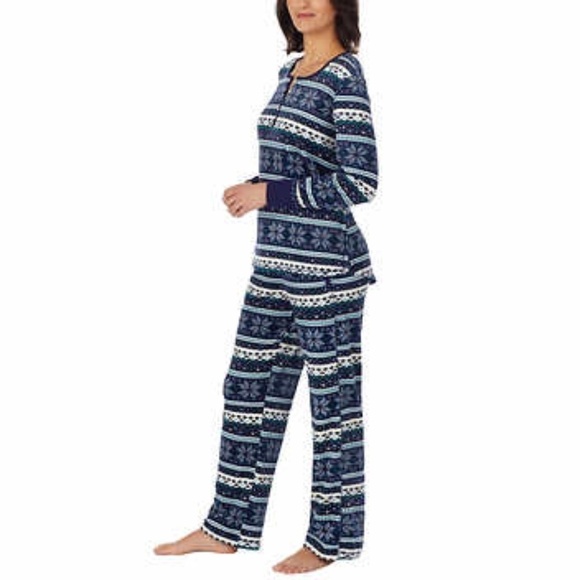 New Nautica 2-piece PJ Set Blue Fairisle 3X - Picture 3 of 13